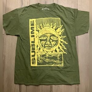 Sublime Graphic T-Shirt in Green and Yellow